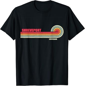 Amazon.com: Shreveport Louisiana City State Hometown Vintage T-Shirt : Clothing, Shoes & Jewelry